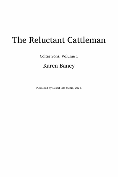 The Reluctant Cattleman Cover Image