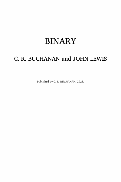 Binary Cover Image