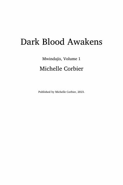 Dark Blood Awakens Cover Image