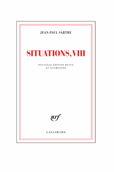 Situations, VIII (nouv. éd.) Cover Image
