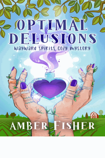 Optimal Delusions (Wayward Spirits Cozy Mysteries Book 1)(Paranormal Women's Midlife Fiction) Cover Image